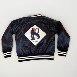 Mini Rodini Panther Baseball Jacket Kids Size 10-11 Bomber Coat Retro